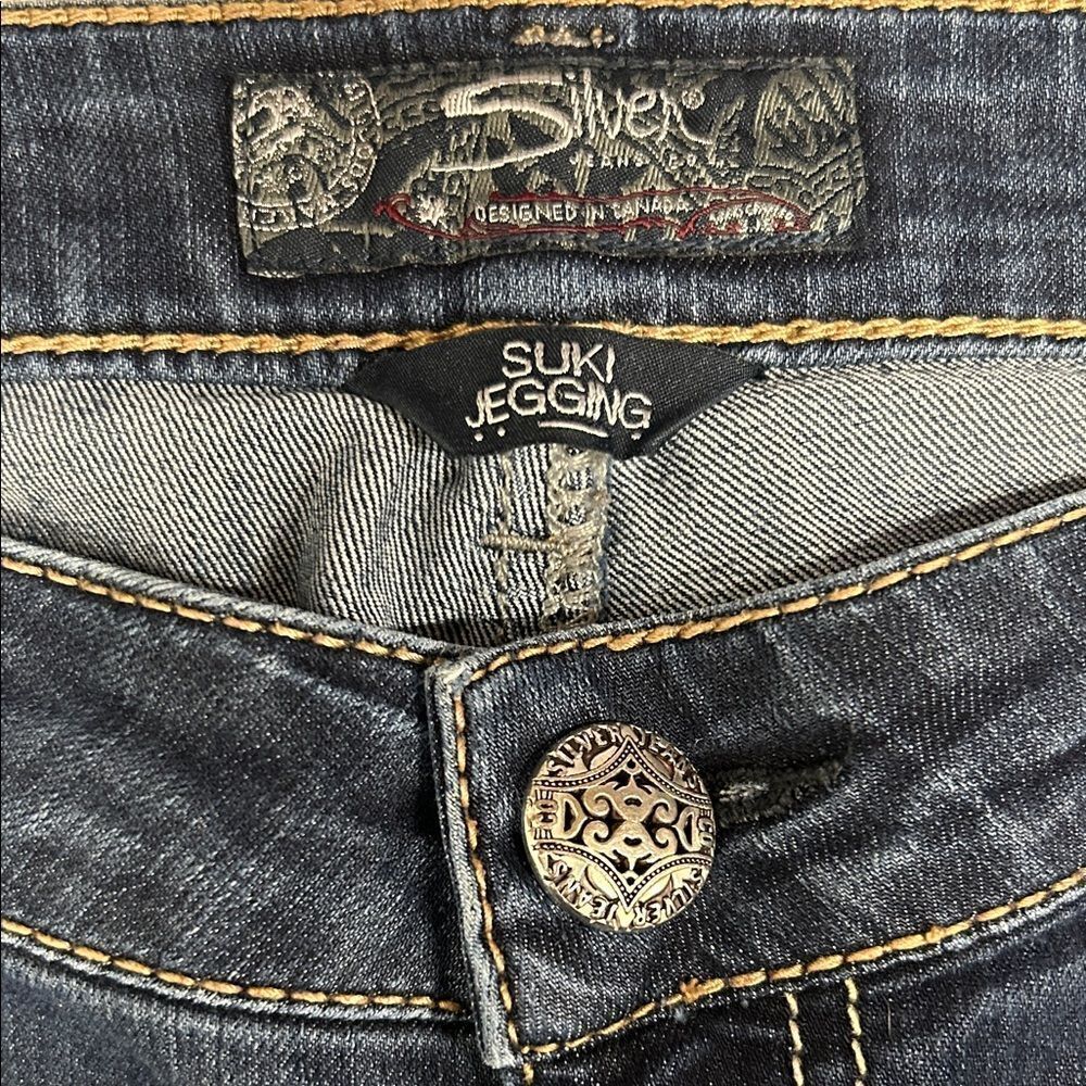 Silver Jeans Women’s Dark Blue Jeggings - Picture 2 of 7